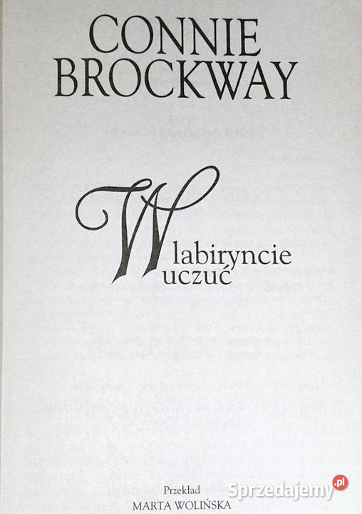 W labiryncie uczuć Connie Brockway Chełm sprzedam