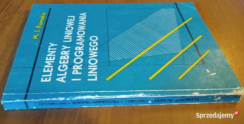 Elementy algebry liniowej i programowania Kultura i Rozrywka Gdańsk