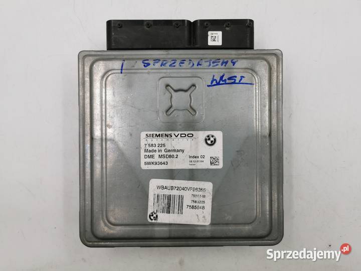Sterownik Silnika BMW 1 E87 116i 16i N43 7583225 Komputery Wyszków