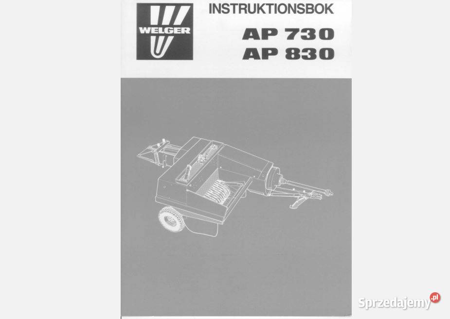 Welger AP730 AP830 intrukcja obsługi Kielce sprzedam