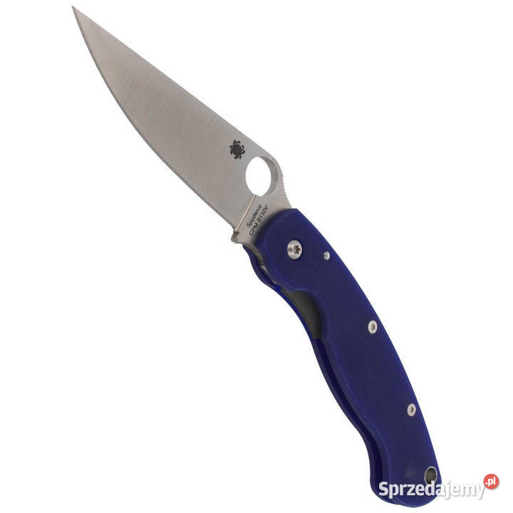 Nóż składany Spyderco Military G10 Dark Blue CPM Warszawa