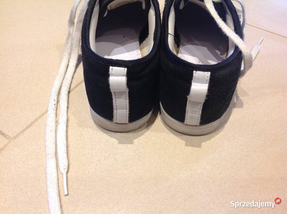 Trampki Tenisówki Skórzane r 37 czarne zamszowe Nowa Sól sprzedam