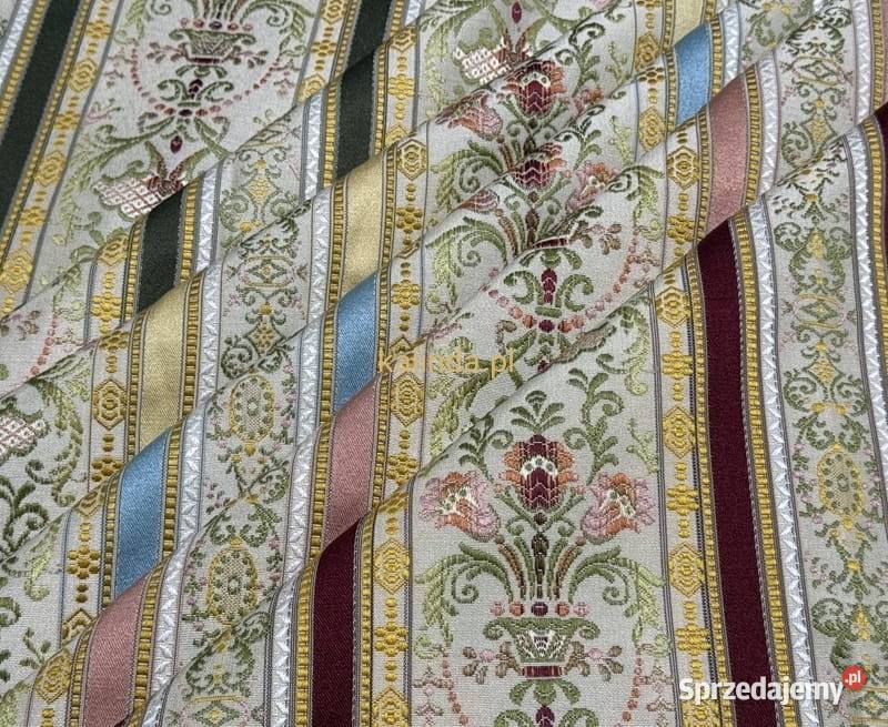 Tkanina żakardowa obiciowa Burgundry mazowieckie Warszawa