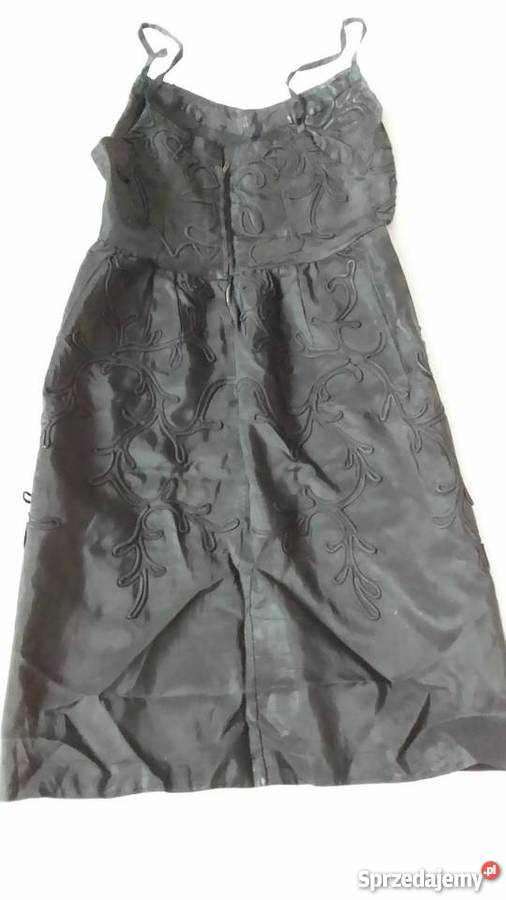 Sukienka na karnawal czarnaamerykanski materiał bez rękawa Gliwice