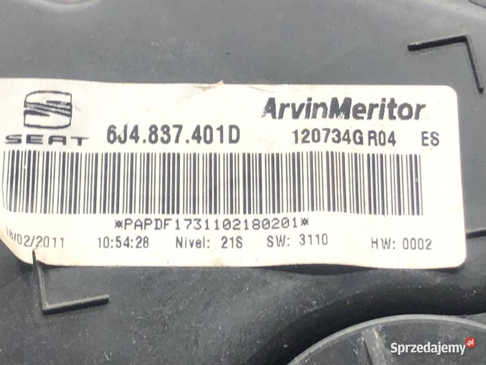 PODNOŚNIK SZYBY LEWY PRZÓD SEAT IBIZA IV osobowe