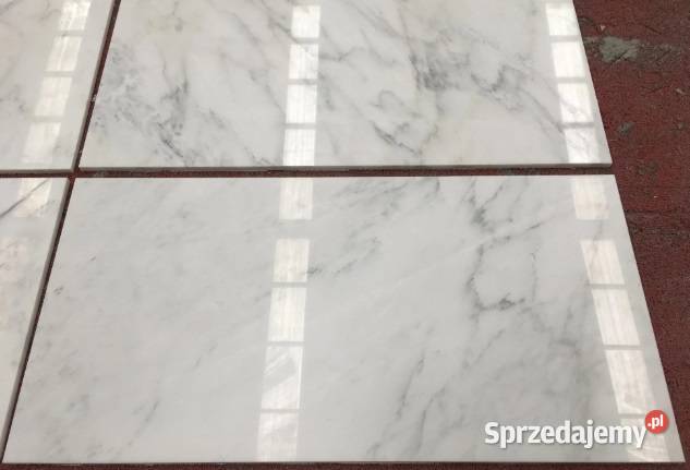 Gres BIAŁY MARMUR poler 120x60 WYSOKI POŁYSK