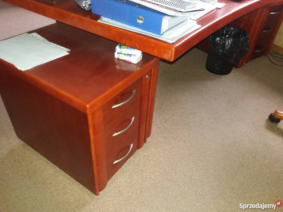 Eleganckie Meble GABINETOWE duży zestaw 2 biurka Biuro Warszawa sprzedam