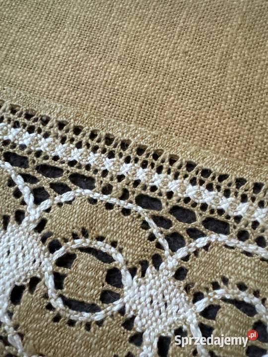 obrus len wysokiej jakości do kolekcji Zabrze