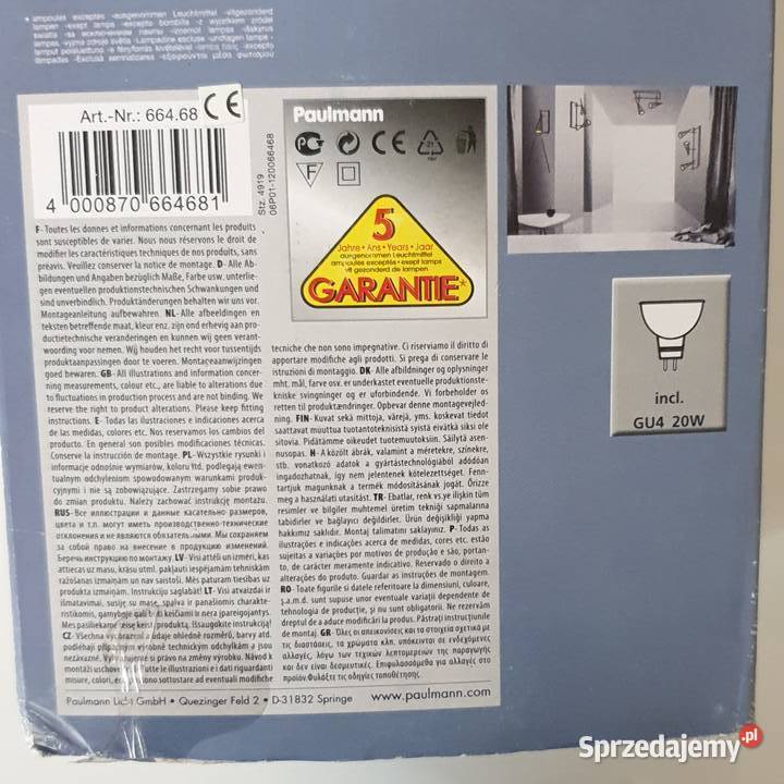 Listwa oświetleniowa GINGER HALOGEN 23012V łódzkie