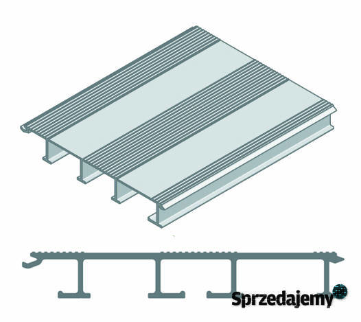 Panel podłogowy ALU 2x wzmoc 250x20 Certyfikat Lubanie