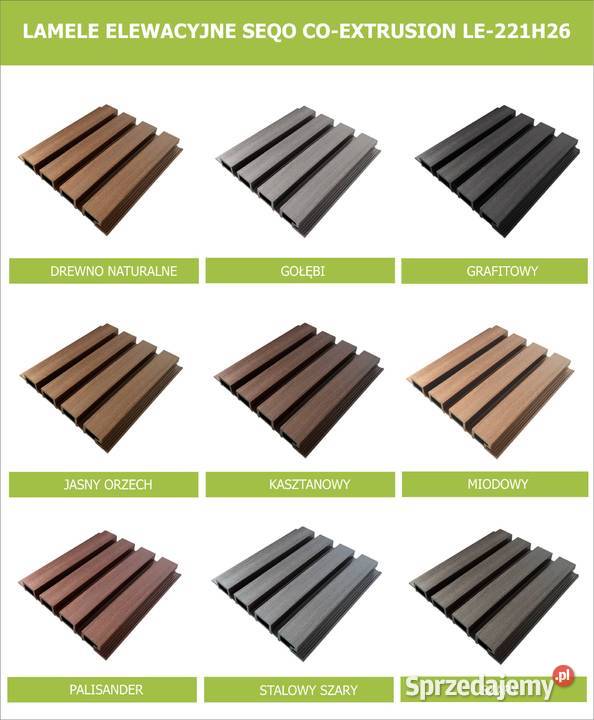LISTWA WYKOŃCZENIOWA KOŃCOWA DO LAMELI SEQO zewnętrzne Ostrzeszów