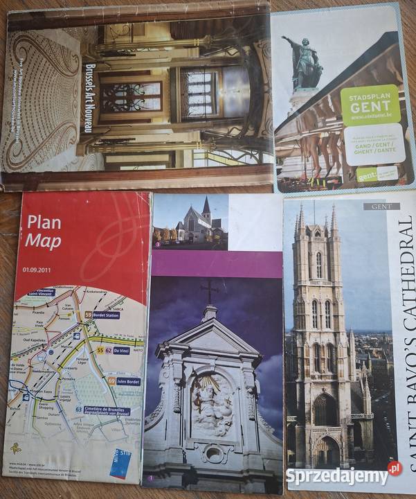 StadsPlan Gent plan miasta Gandawy miękka Kraków