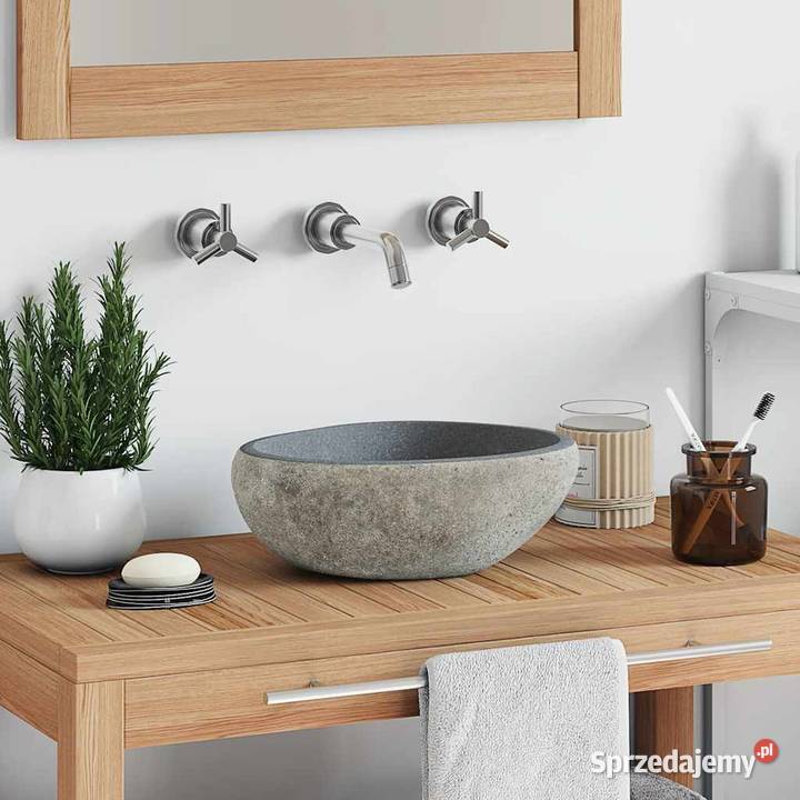 vidaXL Umywalka z kamienia rzecznego Warszawa