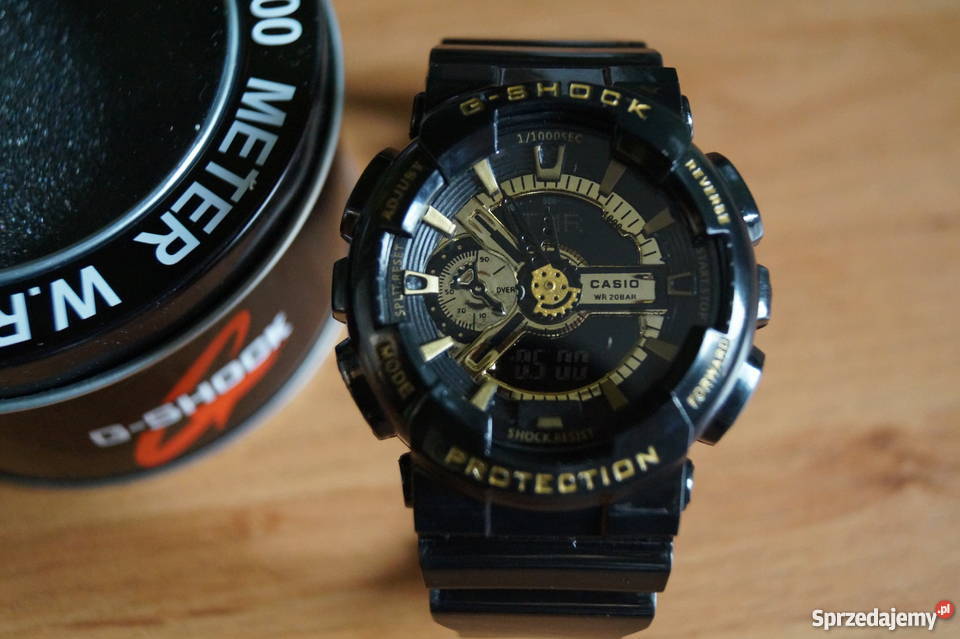 Casio Gshock GA 110 ZŁOTY box instrukcja Gniezno