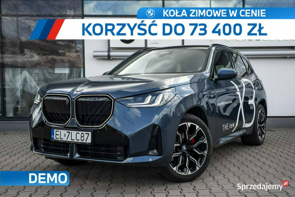 BMW X3 NOWE BMW X3 xDrive20d Demo Koła zimowe w 197KM X3 łódzkie
