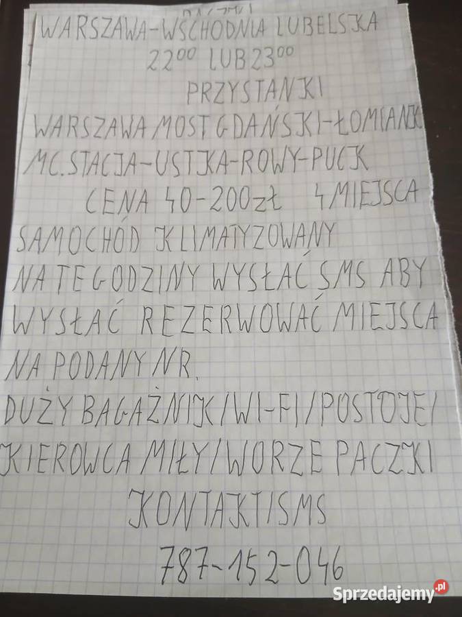 Przewoz osob Giżycko