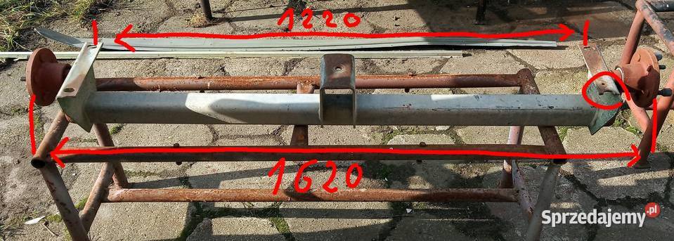 Oś skrętna do przyczepy kempingowejtowarowej Kempingowe Resko