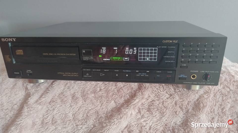 Odtwarzacz CD Sony cdp 970 Odtwarzacze CD i MD podkarpackie Trzebuska