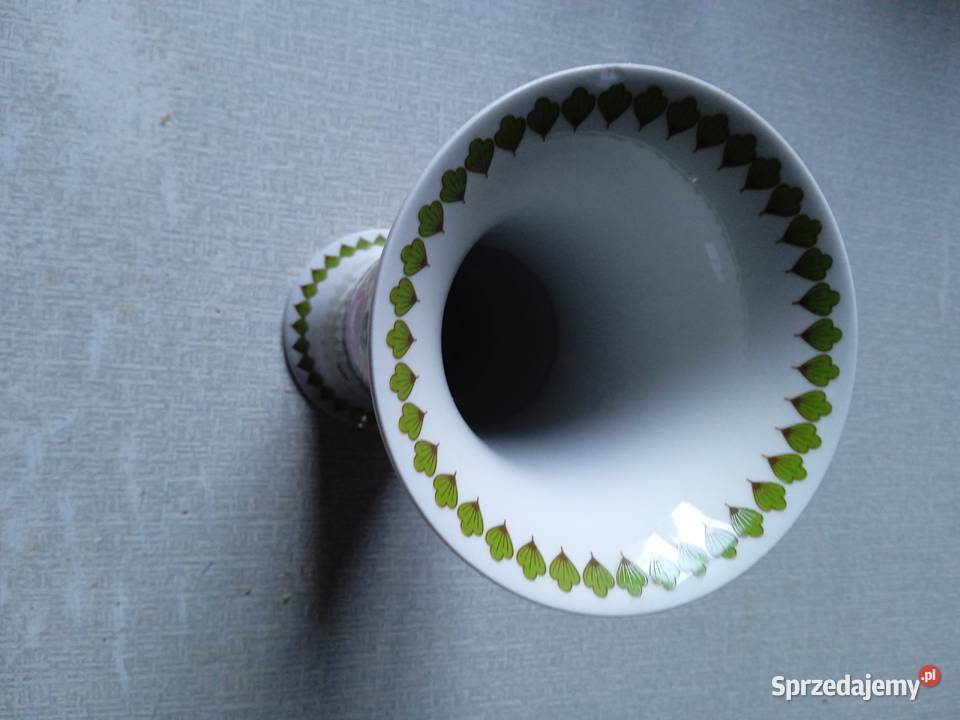 Porcelanowy wazon Unterweissbach wielkopolskie Koźminek