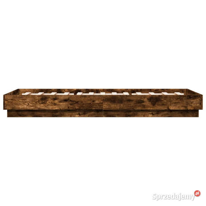 Łóżko bez materaca przydymiony dąb 90x200 23cm