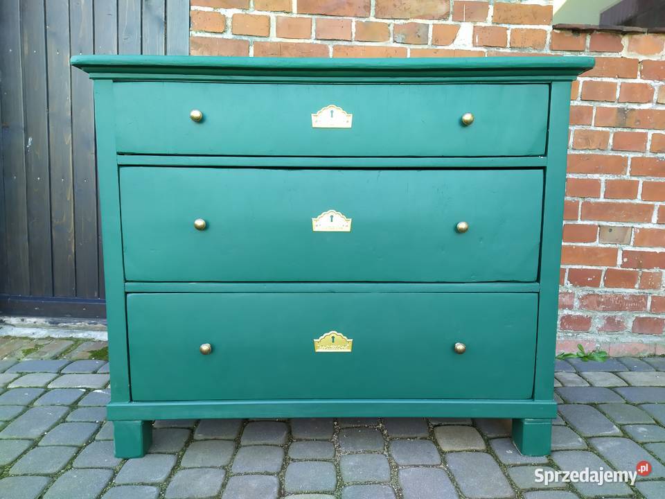 komoda antyczna zabytkowa drewniana antyki Antyki opolskie Lubrza sprzedam