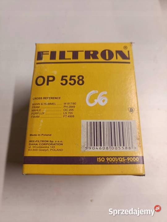 FILTR OLEJU Ford Hyundai Isuzu Landini Mazda Rudka