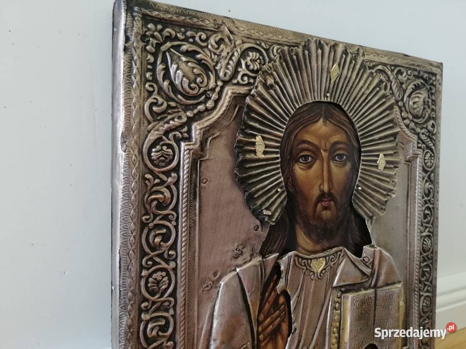 Piękna Ikona Jezusa Chrystusa Pantokrator