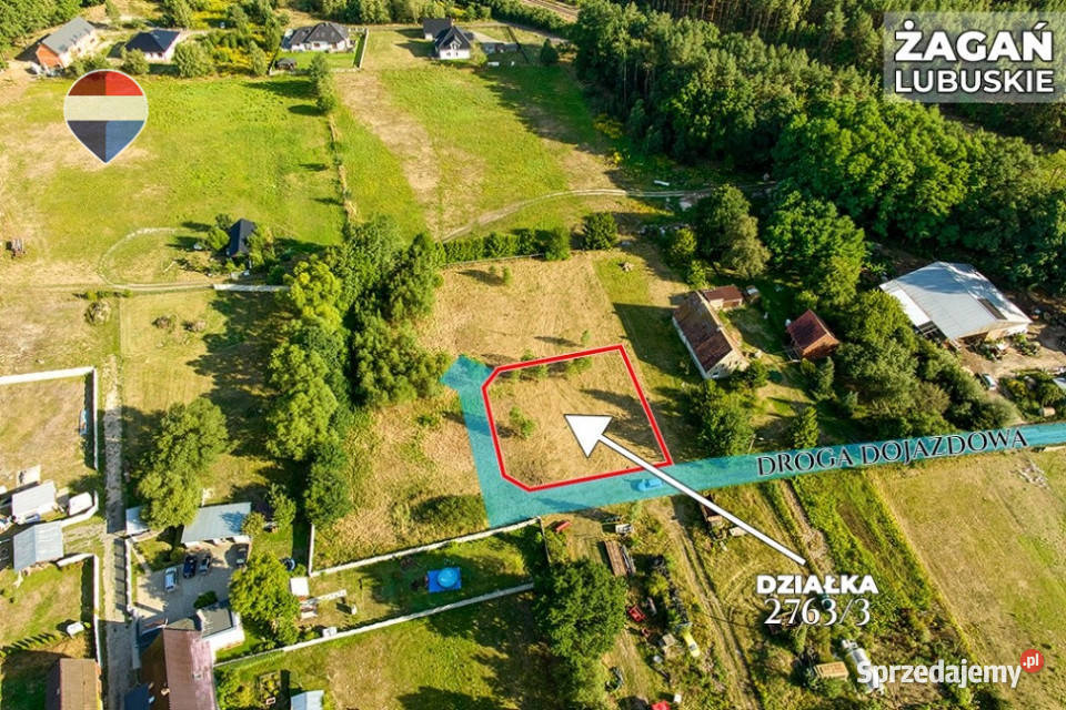 Na sprzedaż działka 1065 m Oś Moczyń Żagań