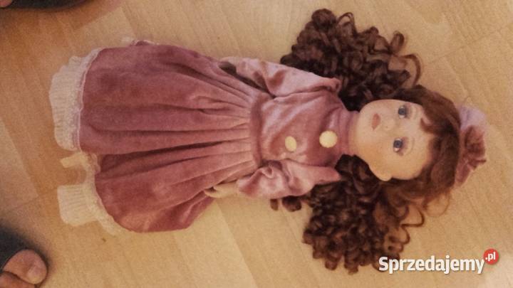 lalka ceramiczna 2 suknie biała i fioletowa Warszawa
