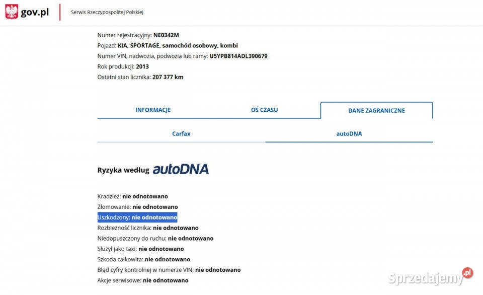 Kia Sportage Benzyna Zarejestrowany Ubezpieczony benzyna Elbląg