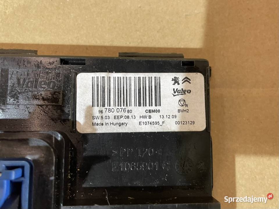 9678007680 moduł sterownik klimatyzacji peugeot osobowe Szczecin