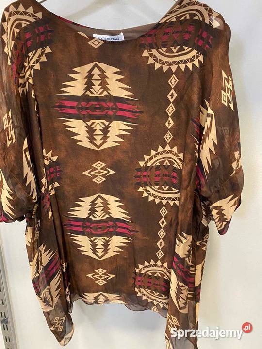 Bluzka jedwab natBoho3 5 kolorów XS XL Italy