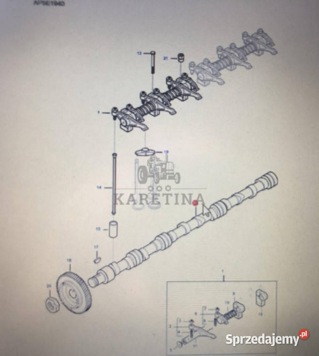 FENDT V837069101Fendt wałek rozrząduFendt 6335 C Pozostałe Jastrzębniki