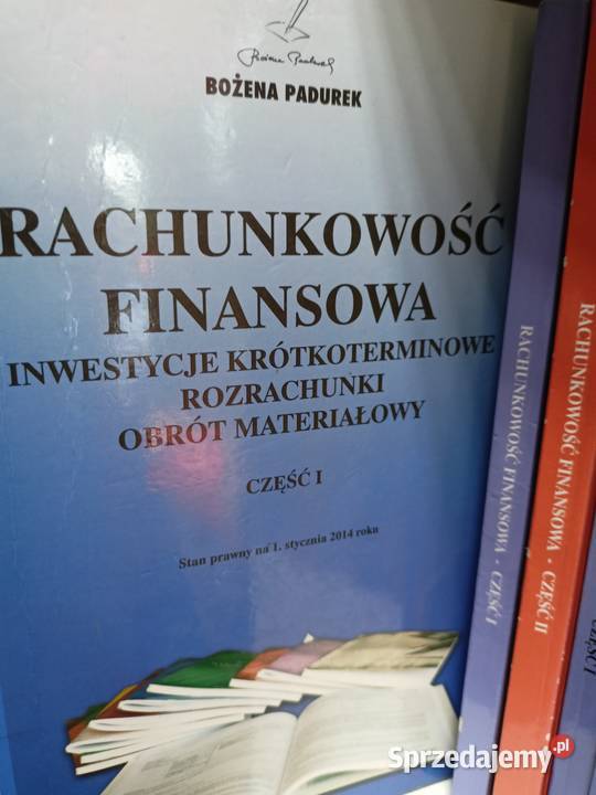 Rachunkowość finansowa podręczniki szkolne księgarnia Praga