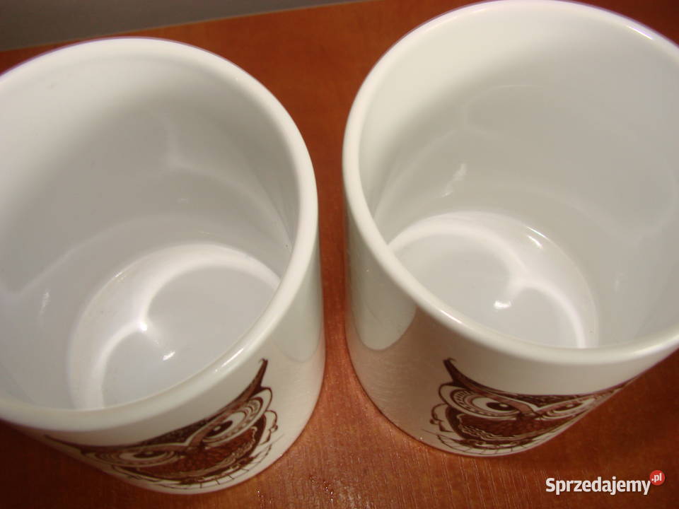Sowa ceramiczny kubek Pruszcz Gdański