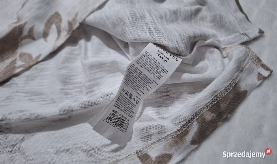 Koszulka krótki rękaw Tshirt Reserved XXL biała