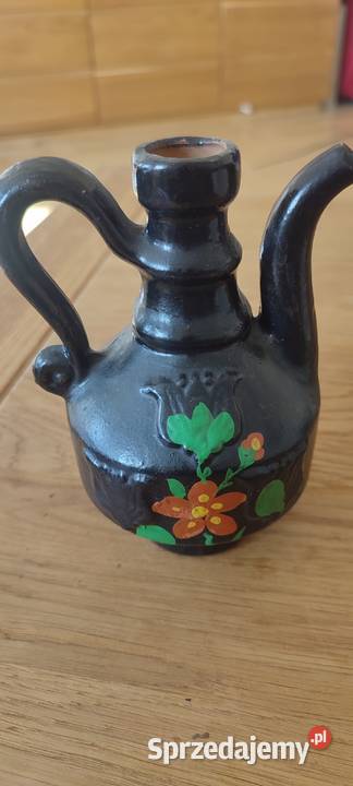 Ładny mały dzbanuszek z kamionki Vintage Warszawa