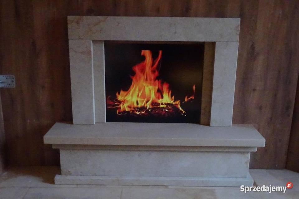 Portale kominkowe kamienne pod wkład elektryczny Dom i Ogród sprzedam