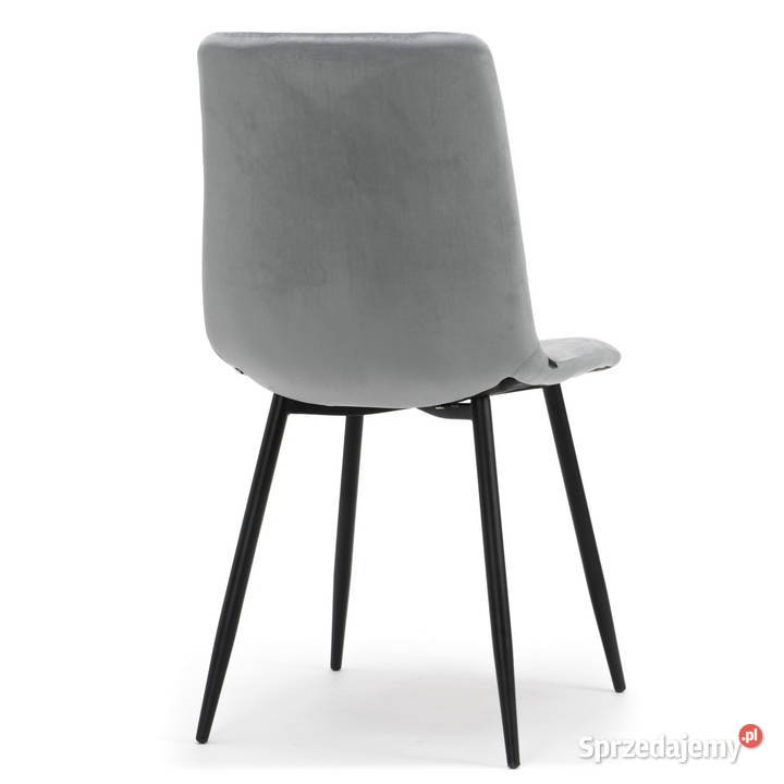Jasnoszare Krzesło Tapicerowane Parma Wysyłka 45cm Tarchały Małe