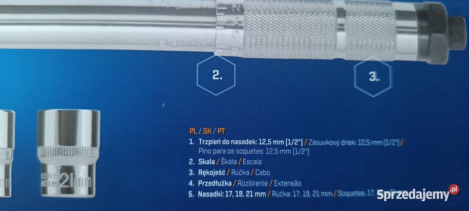 NITEO klucz dynamometryczny 12 z nasadkami do Ełk