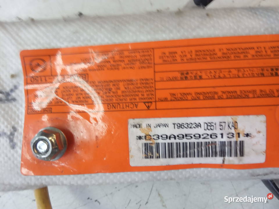 MAZDA 2 PODUSZKI FOTELI LEWA PRAWA Kobylnica