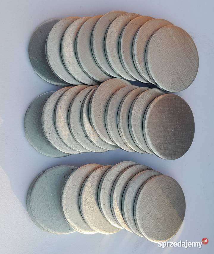 Krążki aluminiowe 25 mm 2 mm zestaw 500