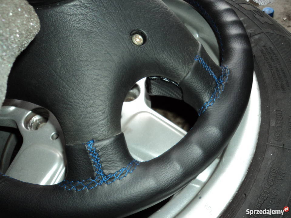 kierownica vw golf 3 obszyta skórą niebieska nić Aleksandrów Łódzki