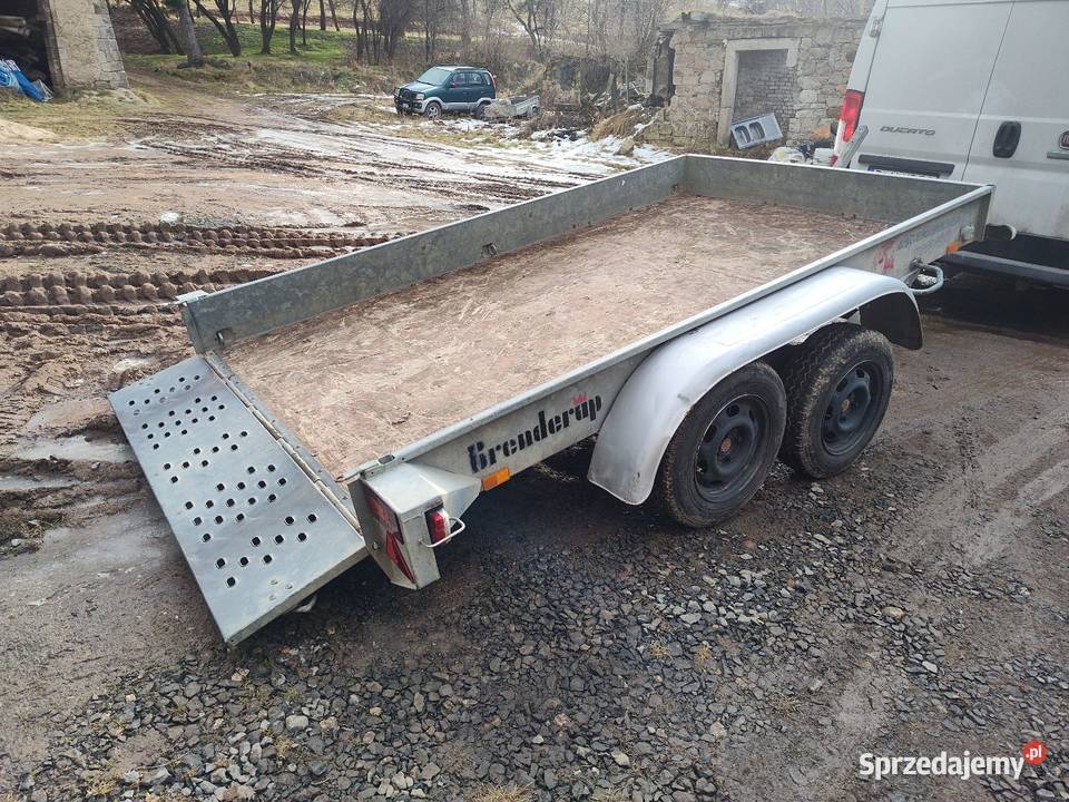 Przyczepa barnderup 2500 minikoparka uchylna