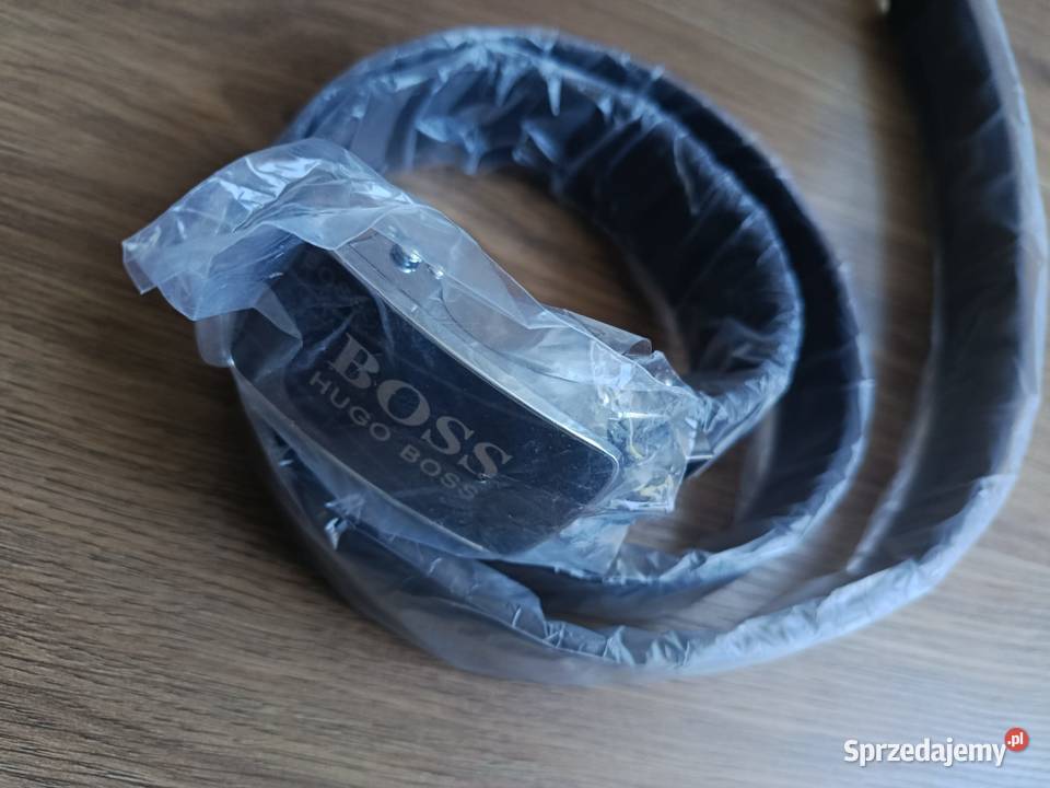 Pasek skórzany męski Hugo Boss do garnituru i na Białystok