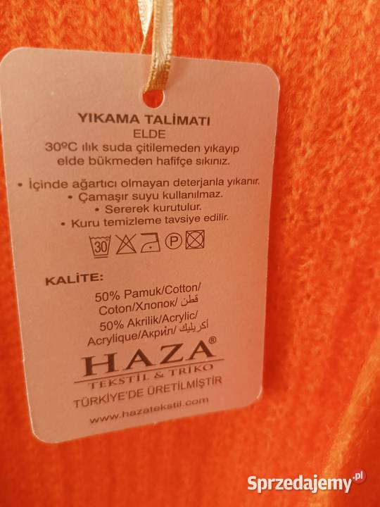 Sweter pomarańczowy Świdnik
