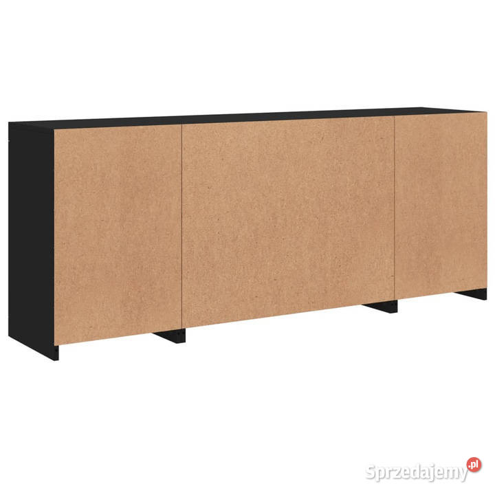 Szafka z oświetleniem LED czarna 163x37x67 mazowieckie Warszawa