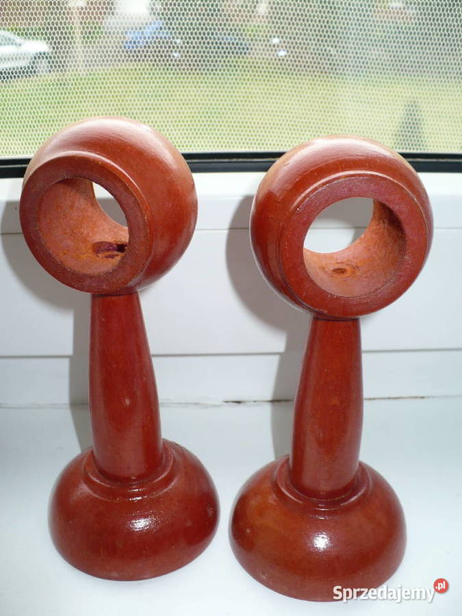 Wspornik Uchwyty do karniszy drewniane Puszczykowo