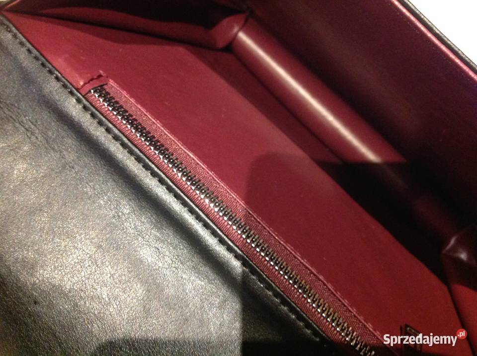 Czarna Torebka Skórzana Damska NOWA Nowa Sól