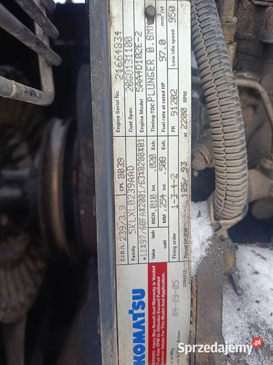 Silnik Komatsu SAA4D102E2 Wągrowiec